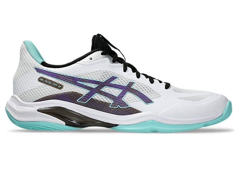 Asics Blade FF 2 (26) Men's Indoor Shoes (White/Radiant Amethyst
