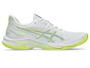 Asics NetBurner Ballistic FF 4 (26) Women Indoor Shoe (White/Safety Yellow)