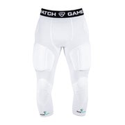 Gamepatch 3/4 Tights With Full Protection  (26) - White