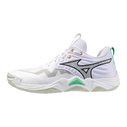 Mizuno Wave Momentum Elite (25) Volleyball Shoes (White/Black/Frozen Emerald)